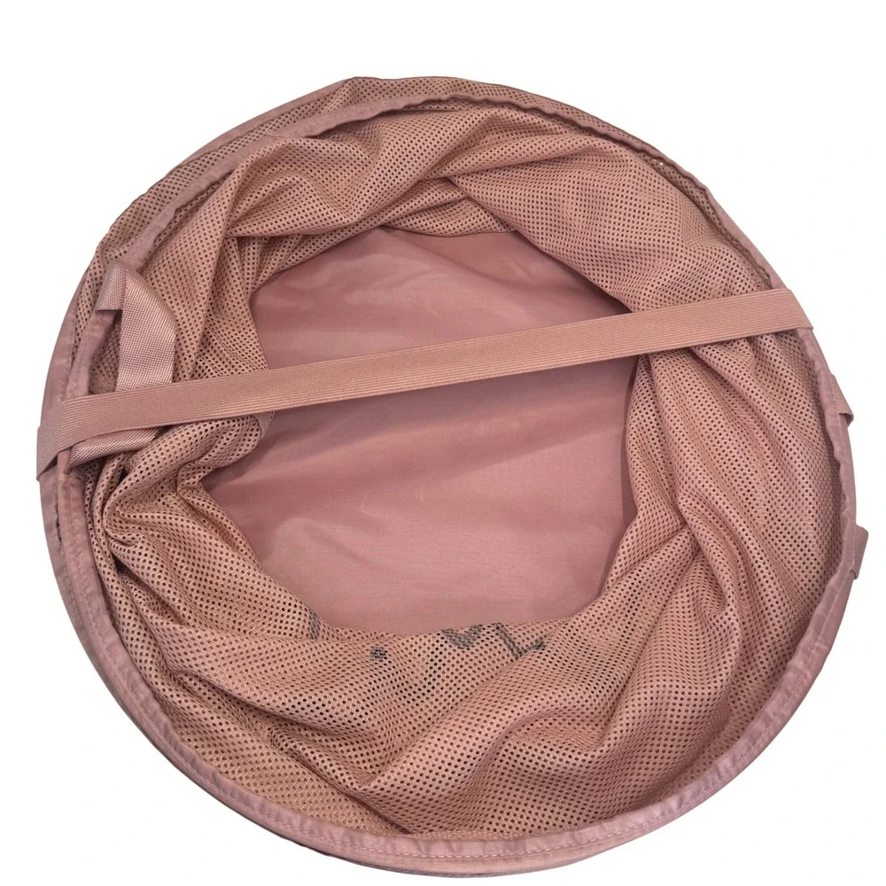 Victoria's Secret PINK Pop Up Laundry Hamper Mesh Basket Rose Pink Logo Dorm Y2K